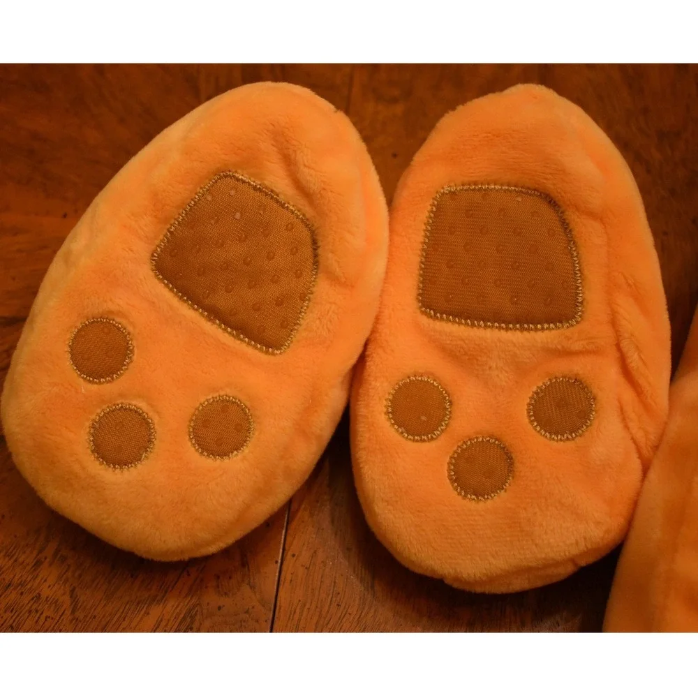 Disney Pluto Toddler Costume 18-24M Plush Bodysuit Hat Booties 3pc Set Orange